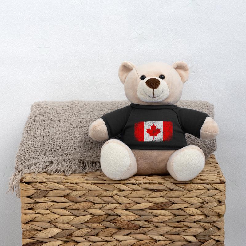 Canada drapeau feuille d’érable Vintage Nounours