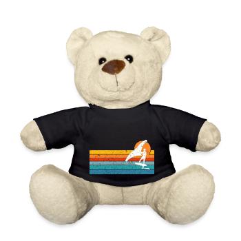 Wing Foiling Surf Surfing Surfer - Teddy Bear - black - Front