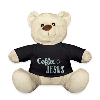 Coffee & Jesus - Teddy - Schwarz - Vorne