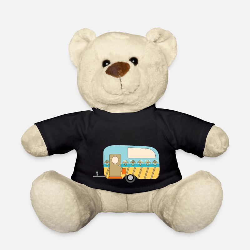 Wohnwagen Camping Lustiges - Teddy - Schwarz