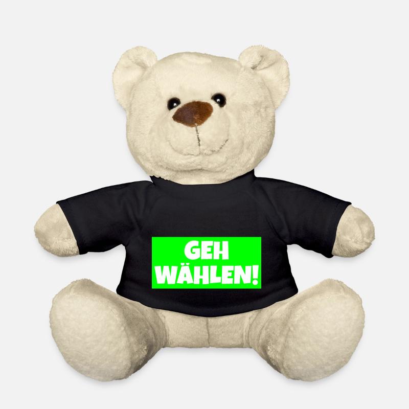 Geh wählen! - Teddy - Schwarz