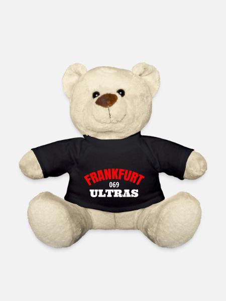 Frankfurt, Ultras, Frankfurterin, 069, Hessen - Teddy - Schwarz