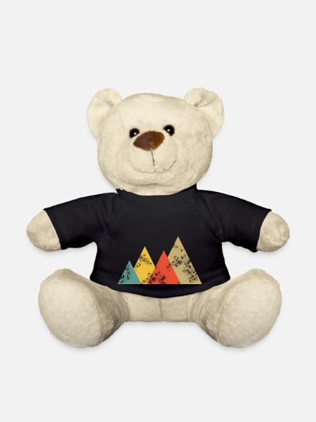 Mountains Retro Berge Vintage - Teddy - Schwarz
