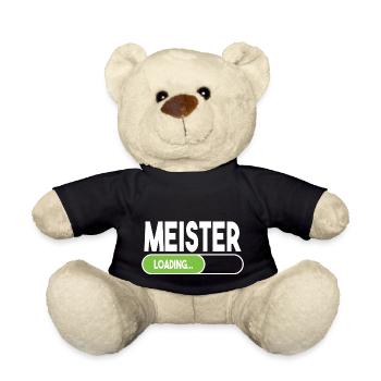 Meister Schule Ladebalken Loading Abschluss Anfang - Teddy - Schwarz - Vorne
