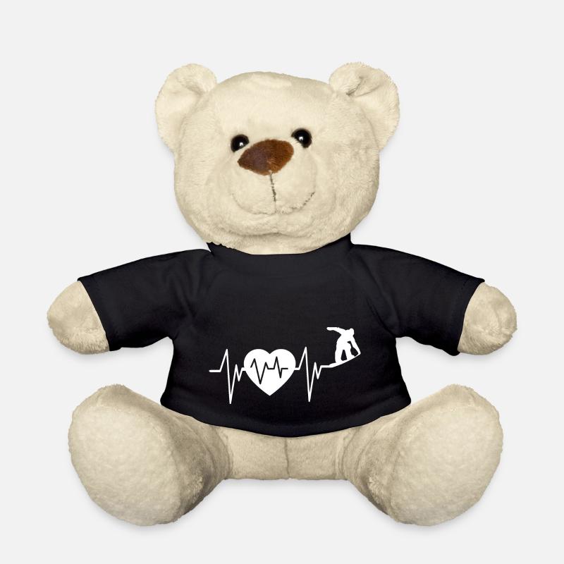 Snowboard Snowboarder - Teddy - Schwarz