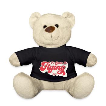 Je préférerais en pilotant l’aviation - Nounours - noir - Devant