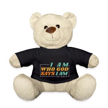 Ich bin, von dem Gott sagt, dass ich bin - Christliche Kleidung - Teddy - Schwarz - Vorne