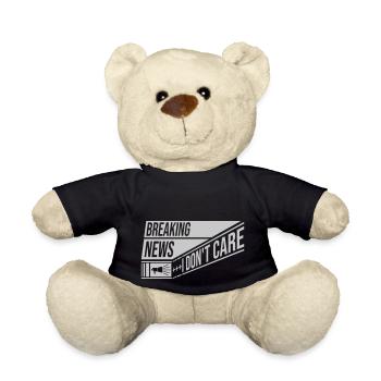 Les dernières nouvelles s’en fichent - Nounours - noir - Devant