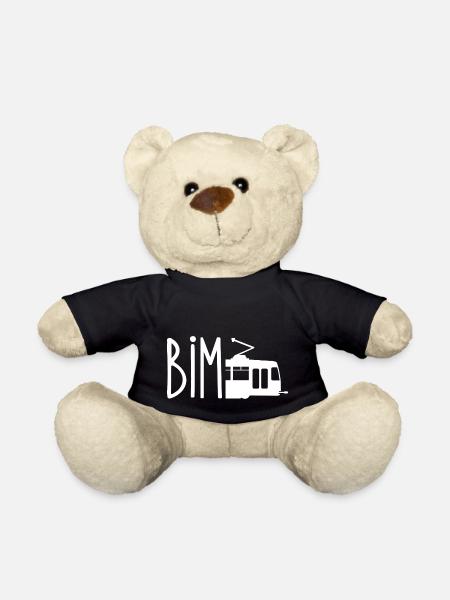 Bim / Wienerisch Straßenbahn - T-Shirt - Teddy - Schwarz