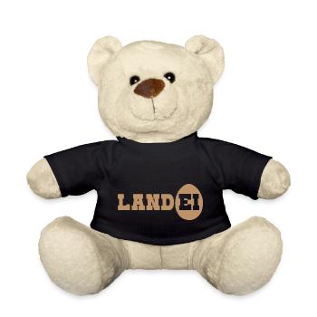 Landei Spruch Dorfkind Dorfleben Natur - Teddy - Schwarz - Vorne