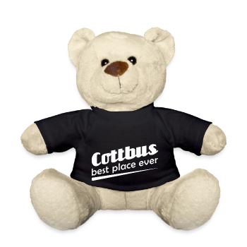 Cottbus - Stadt best place ever - Teddy - Schwarz - Vorne