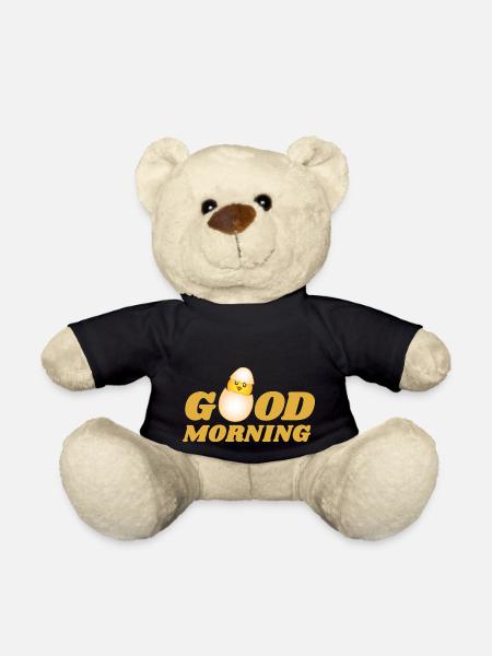 good morning egg - Teddy Bear - black