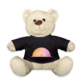 Pastel Sunrise - Teddy Bear - black - Front