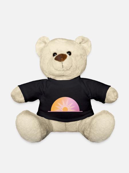 Pastel Sunrise - Teddy Bear - black