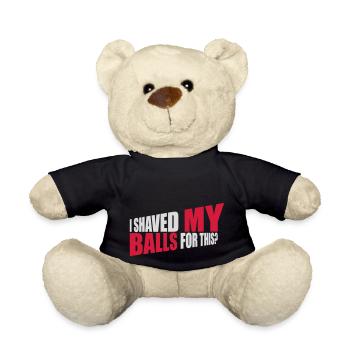I shaved my balls - Teddy - Schwarz - Vorne