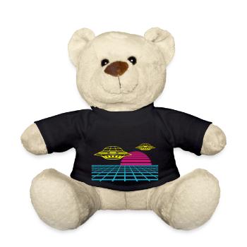 Donnez à votre tenue une invasion rétro d’OVNI - Nounours - noir - Devant