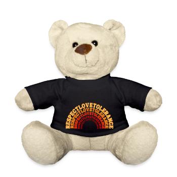 RESPEKT LIEBE TOLERANZ - Teddy - Schwarz - Vorne