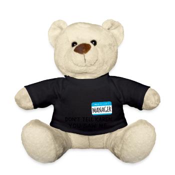 Hallo mein Name ist Manager Ich bin bei Karen Halloween - Teddy - Schwarz - Vorne