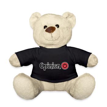 Opinion Power Button Design - Teddy Bear - black - Front