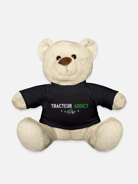 Tracteur addict - Nounours - noir