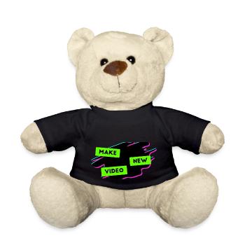 Make video new - Teddy Bear - black - Front