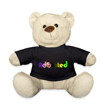 cycliste champion du monde addicted accro - Nounours - noir - Devant