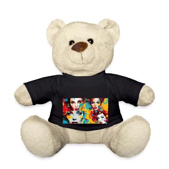 Women Pop Art Classic - Teddy - Schwarz - Vorne