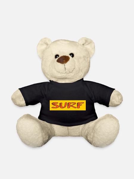SURF. POISSON. PLAGE. MER. OCEAN. HUMOUR. VACANCES - Nounours - noir