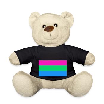 polysexuell pride - Teddy - Schwarz - Vorne
