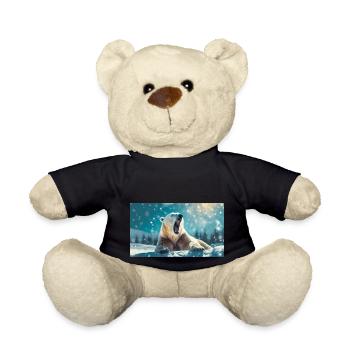 Niedliche Tiere chillen – Eisbär - Teddy - Schwarz - Vorne