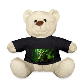 evil goblin evil smile monster dark horror scary - Teddy Bear - black - Front