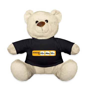 Internet Countdown - Teddy Bear - black - Front