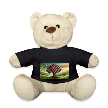 Lustige Hooey-Schokolade wächst auf Tress - Teddy - Schwarz - Vorne