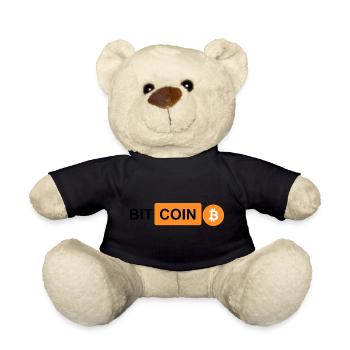 Krypto Bitcoin BTC prn 2 - Teddy - Schwarz - Vorne