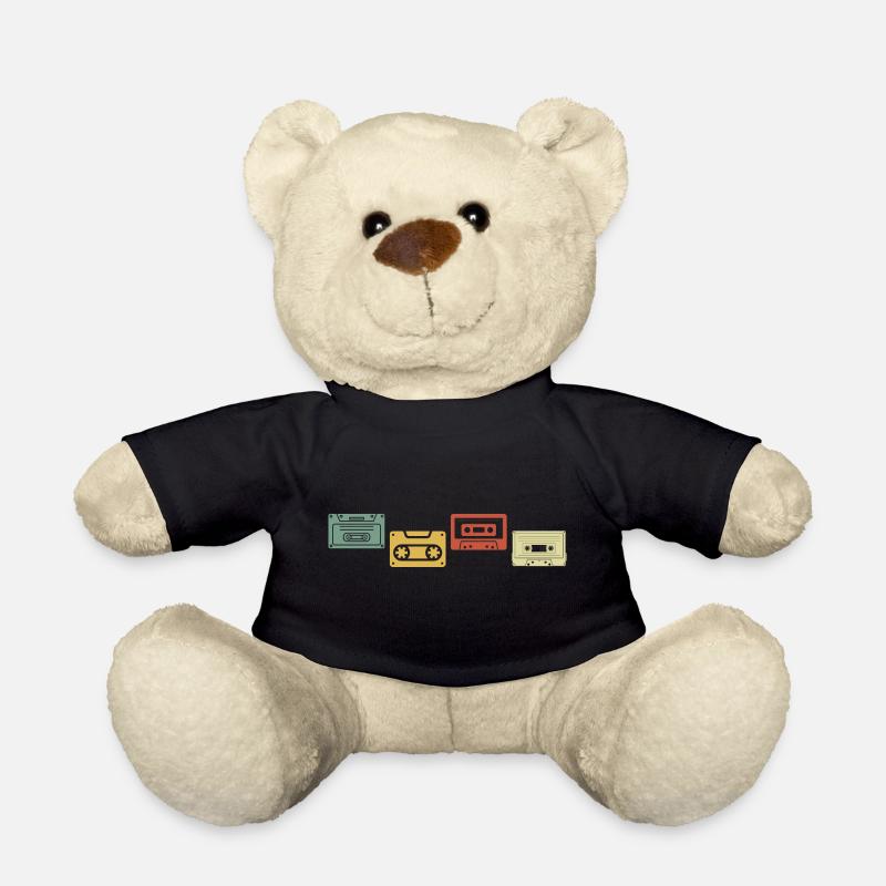 Cassette rétro vintage - Nounours - noir