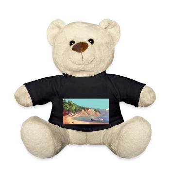 Zlatni Rat, Kroatien - Pixel Art - Teddy - Schwarz - Vorne
