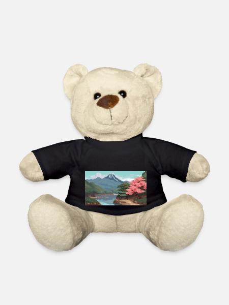 Miho No, Matsubara, Japon - Pixel Art - Nounours - noir
