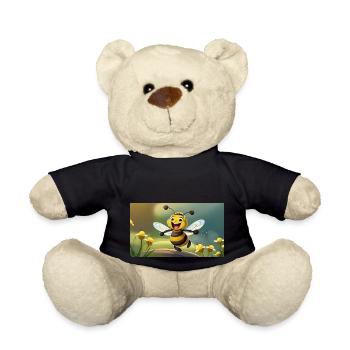 Jeu de mots expression ambiguë – HapBee (Abeille heureuse) - Nounours - noir - Devant