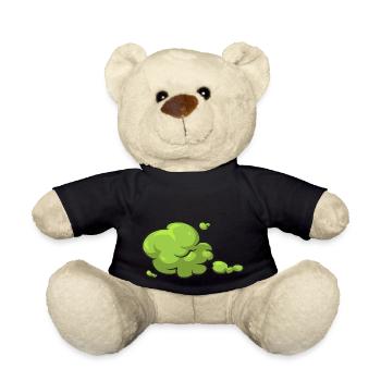 fart farting farting farting - Teddy Bear - black - Front