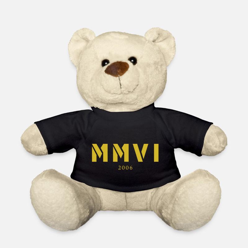 Römische Zahl Geburtsjahr Made in 2006 - Teddy - Schwarz