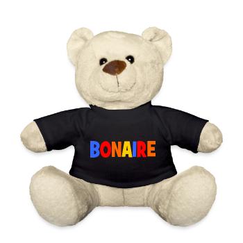 Bonaire colorful Lettering - Dutrch Caribbean - Teddy - Schwarz - Vorne