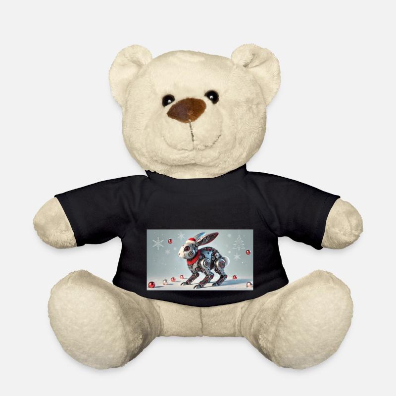 Weihnachtshase - Teddy - Schwarz