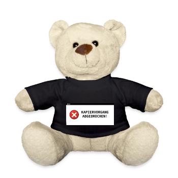 Copying process aborted - Teddy Bear - black - Front
