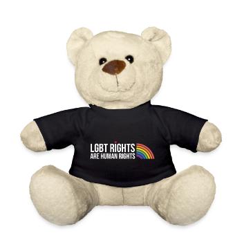 LGBTQ Pride Month - LGBT-Rechte sind Menschenrechte - Teddy - Schwarz - Vorne