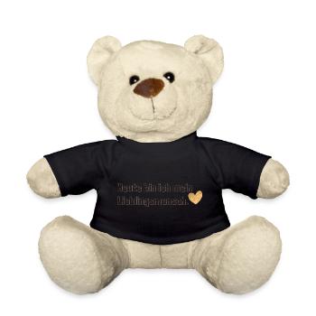 Heute bin ich mein Lieblingsmensch – Selbstliebe - Teddy - Schwarz - Vorne