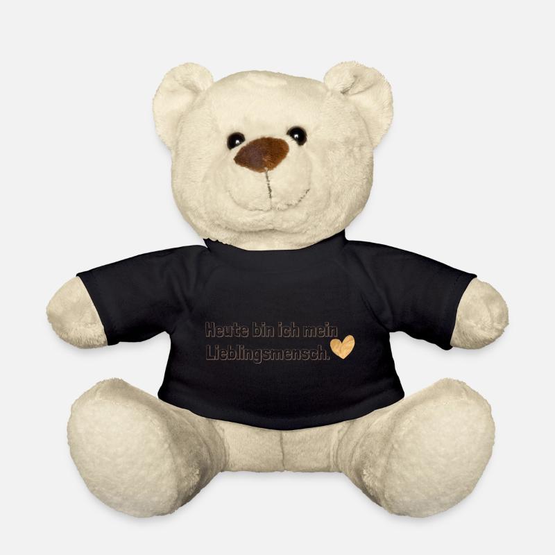 Heute bin ich mein Lieblingsmensch – Selbstliebe - Teddy - Schwarz