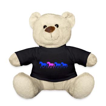 4 Licornes Team Silhouette Be Different Special - Nounours - noir - Devant