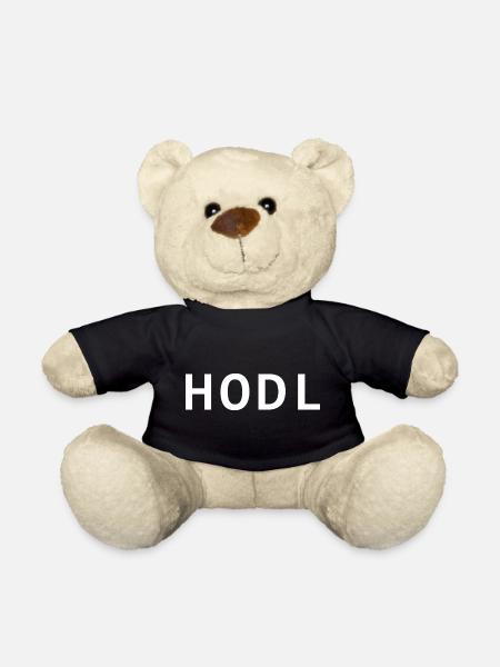 HODL, small, white - Teddy - Schwarz