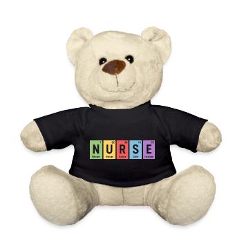 Nurse Block Design Element Colors - Teddy Bear - black - Front
