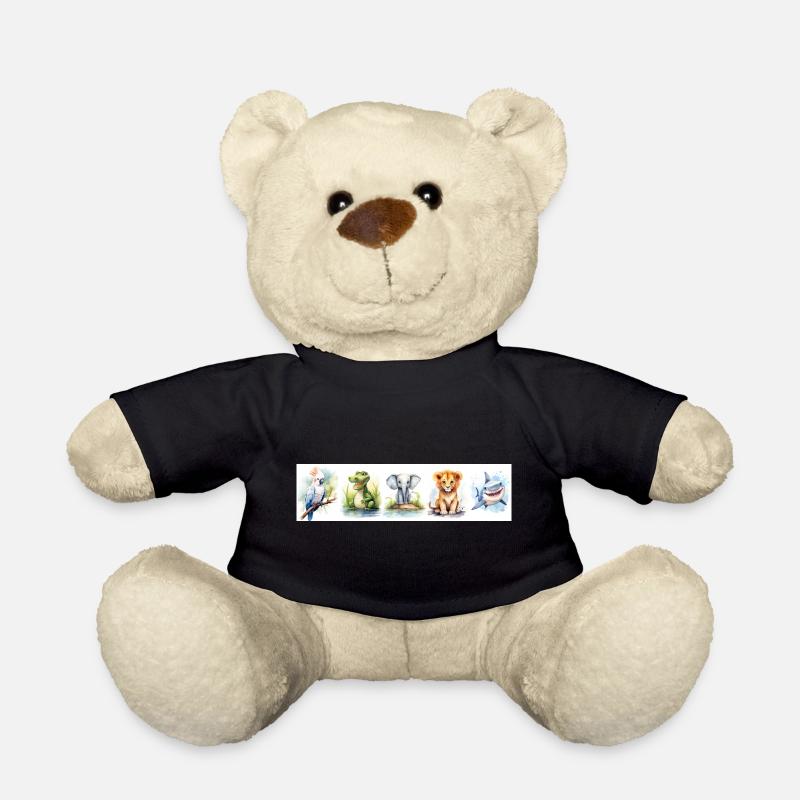 Tierabdrücke aus der Baumschule - Teddy - Schwarz